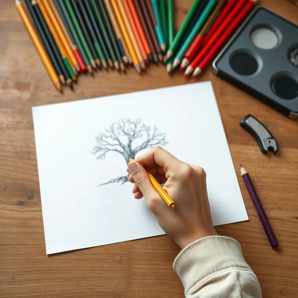 Jak narysować drzewo krok po kroku – przewodnik dla początkujących