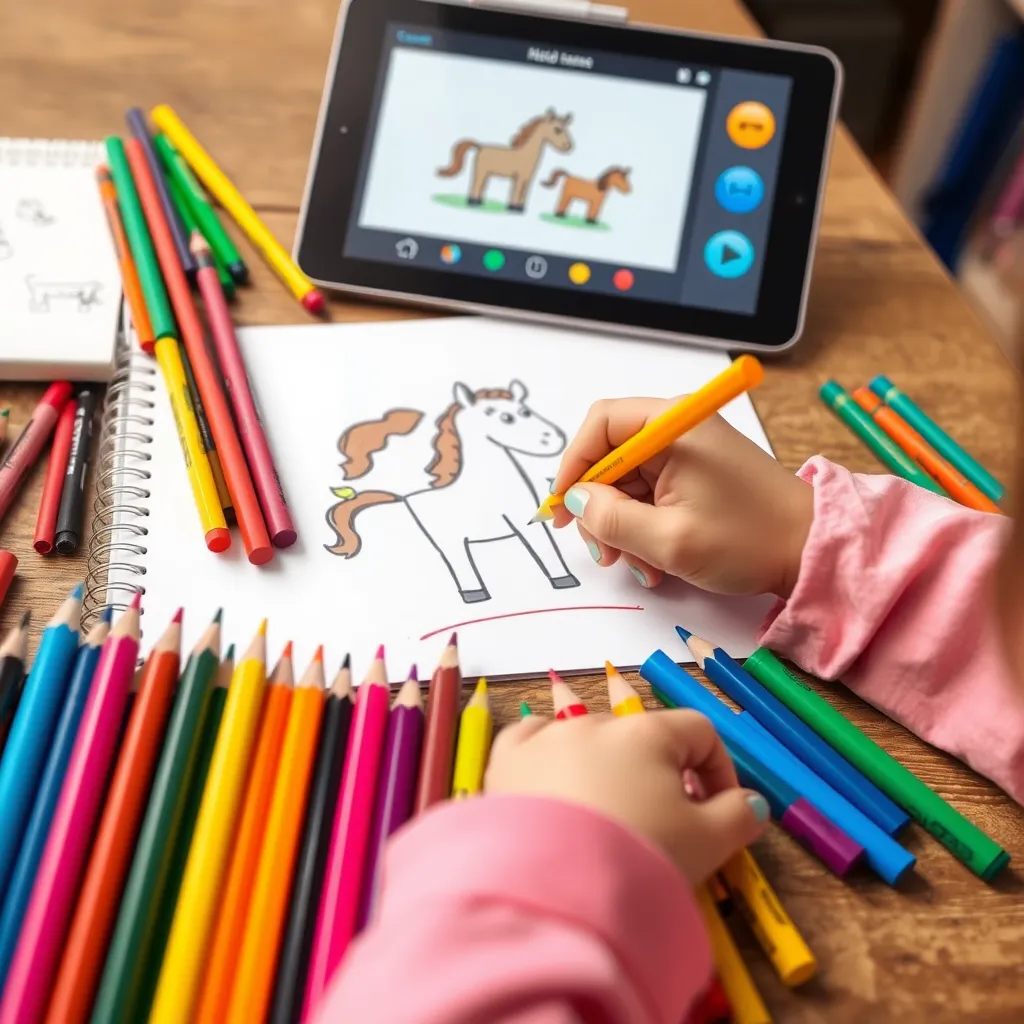 Jak łatwo narysować konia – poradnik dla dzieci