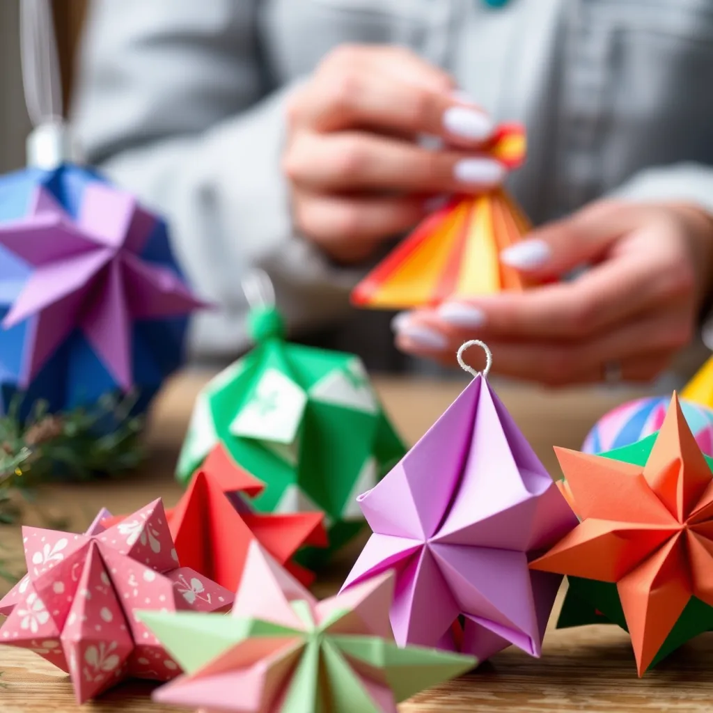Bombki z papieru origami – jak to zrobić?